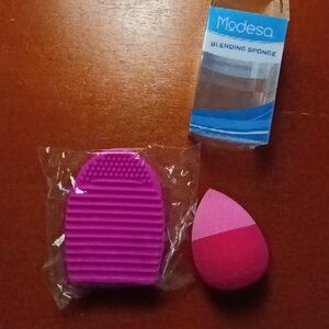 BRUSH CLEANER/BLENDING SPONGE DUO